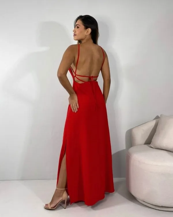 Vestido Lee - Vermelho