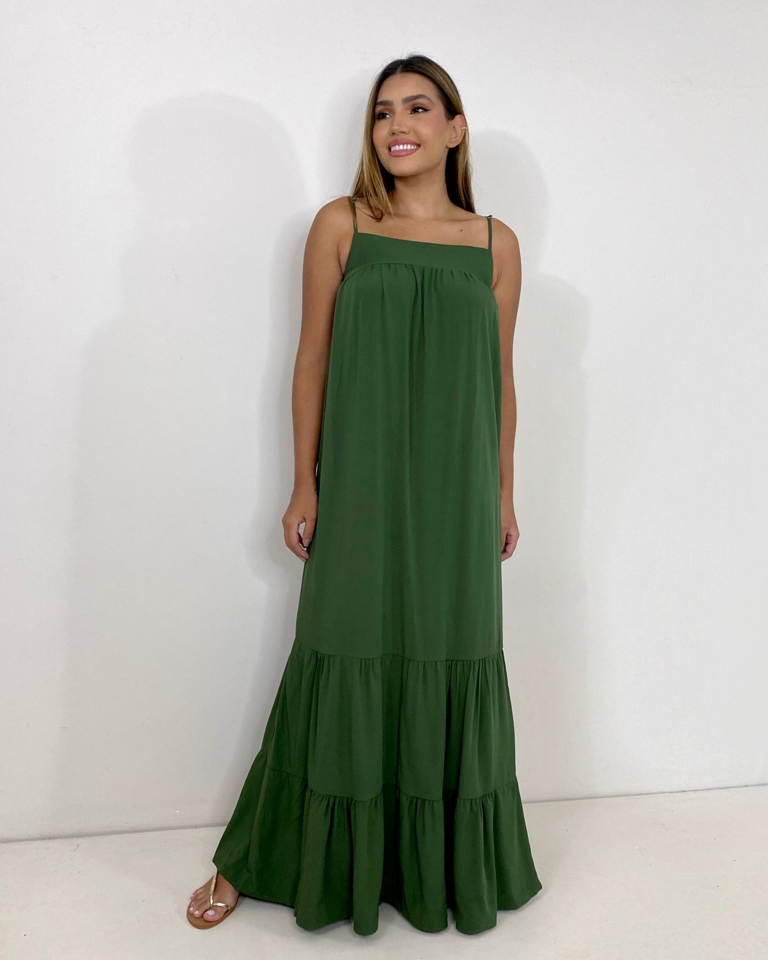 Vestido Márcia - Verde Militar - Image 3