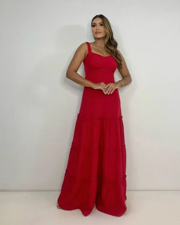 Vestido Vivi - Vermelho
