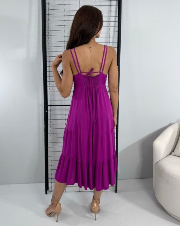 Vestido Madalena - Fúcsia