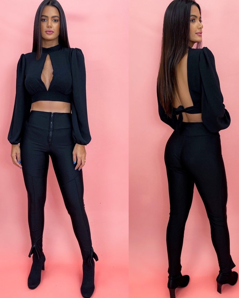 Calça Prada - Preto - Zíper na Barra - Image 2