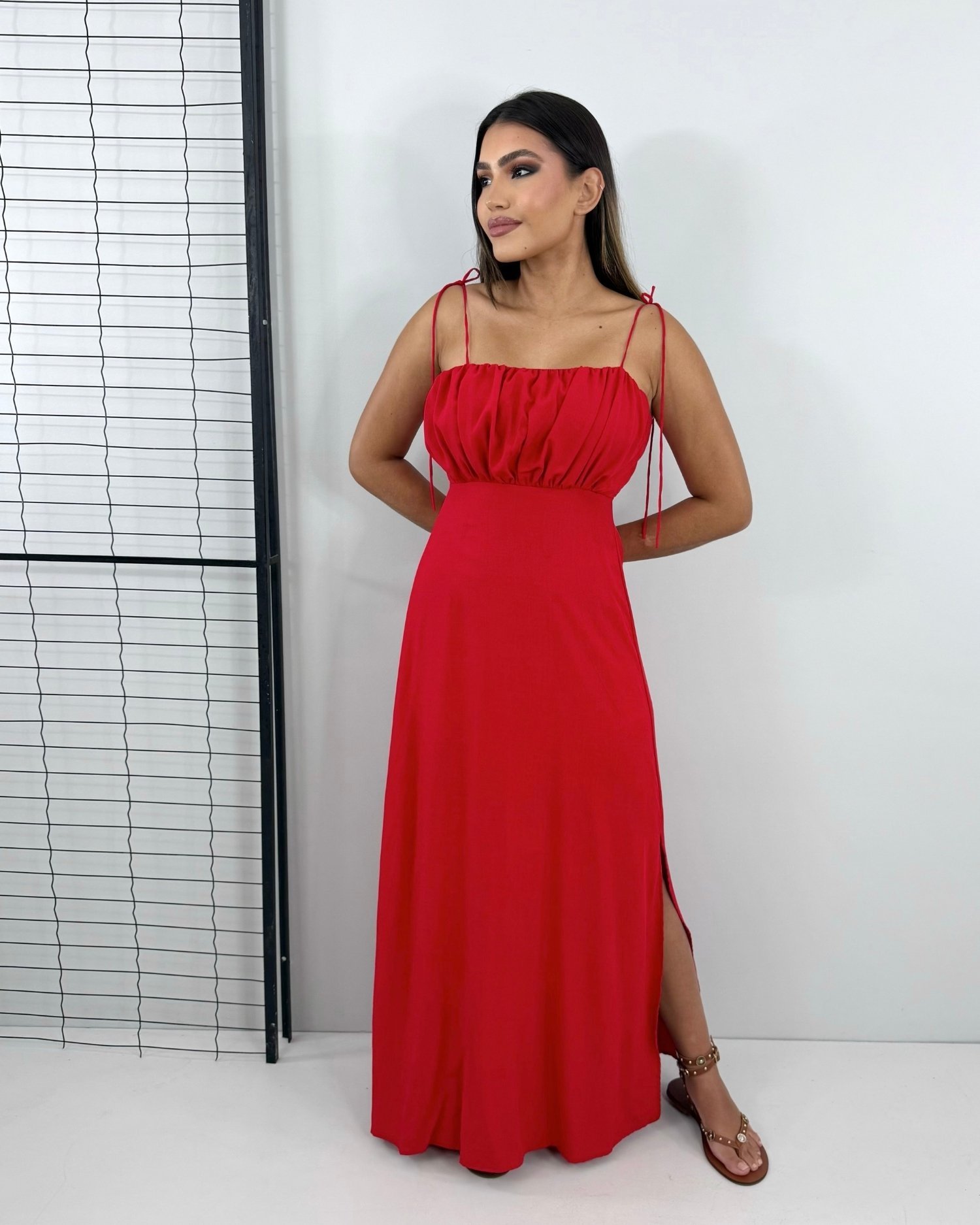 Vestido Drica Longo - Vermelho - Image 3