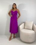 Vestido Felícia – Fúcsia
