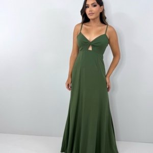 Vestido Eliana - Verde Militar - Image 3