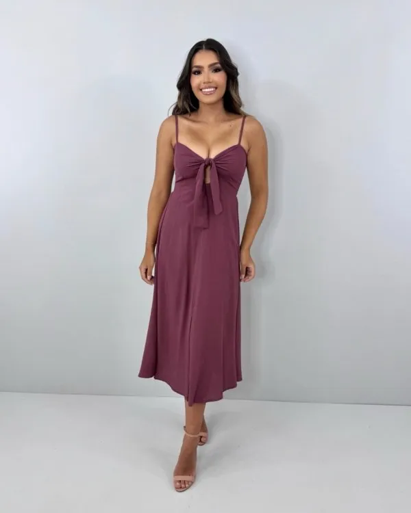 Vestido Karita - Marrom
