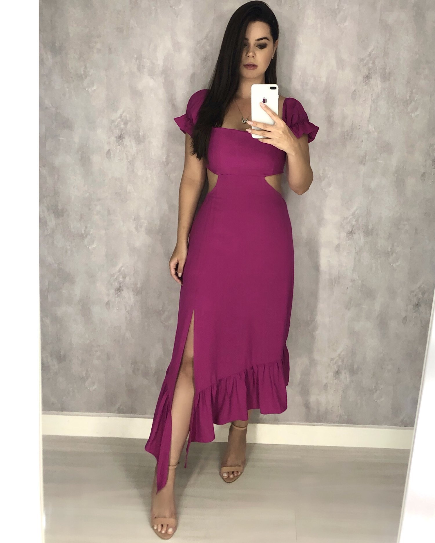 Vestido Jasmin - Fúcsia - Image 1