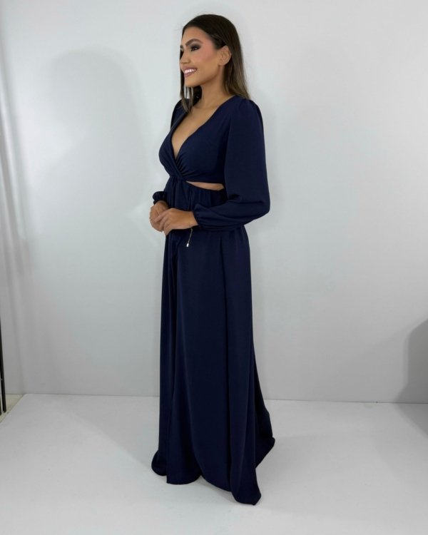 Vestido Magda - Azul Marinho