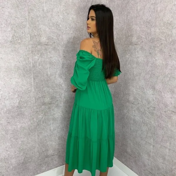 Vestido Juliana - Verde Bandeira