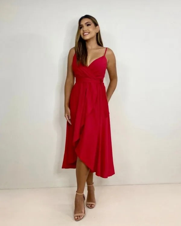 Vestido Hermione - Vermelho