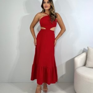 Vestido Aurora - Vermelho - Image 3