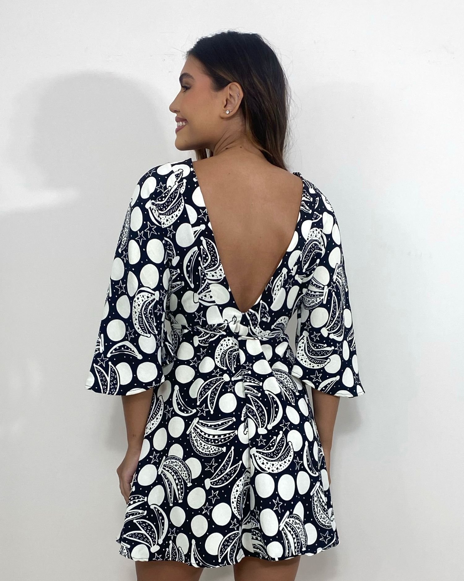 Vestido Aimê - Estampa Banana - Image 4