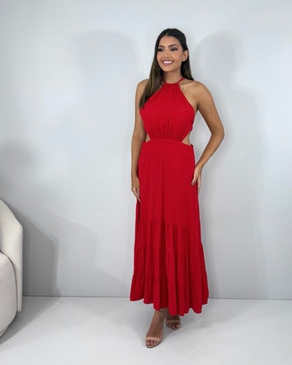 Vestido Estefane - Vermelho