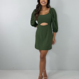 Vestido Yuna - Verde Militar - Image 3