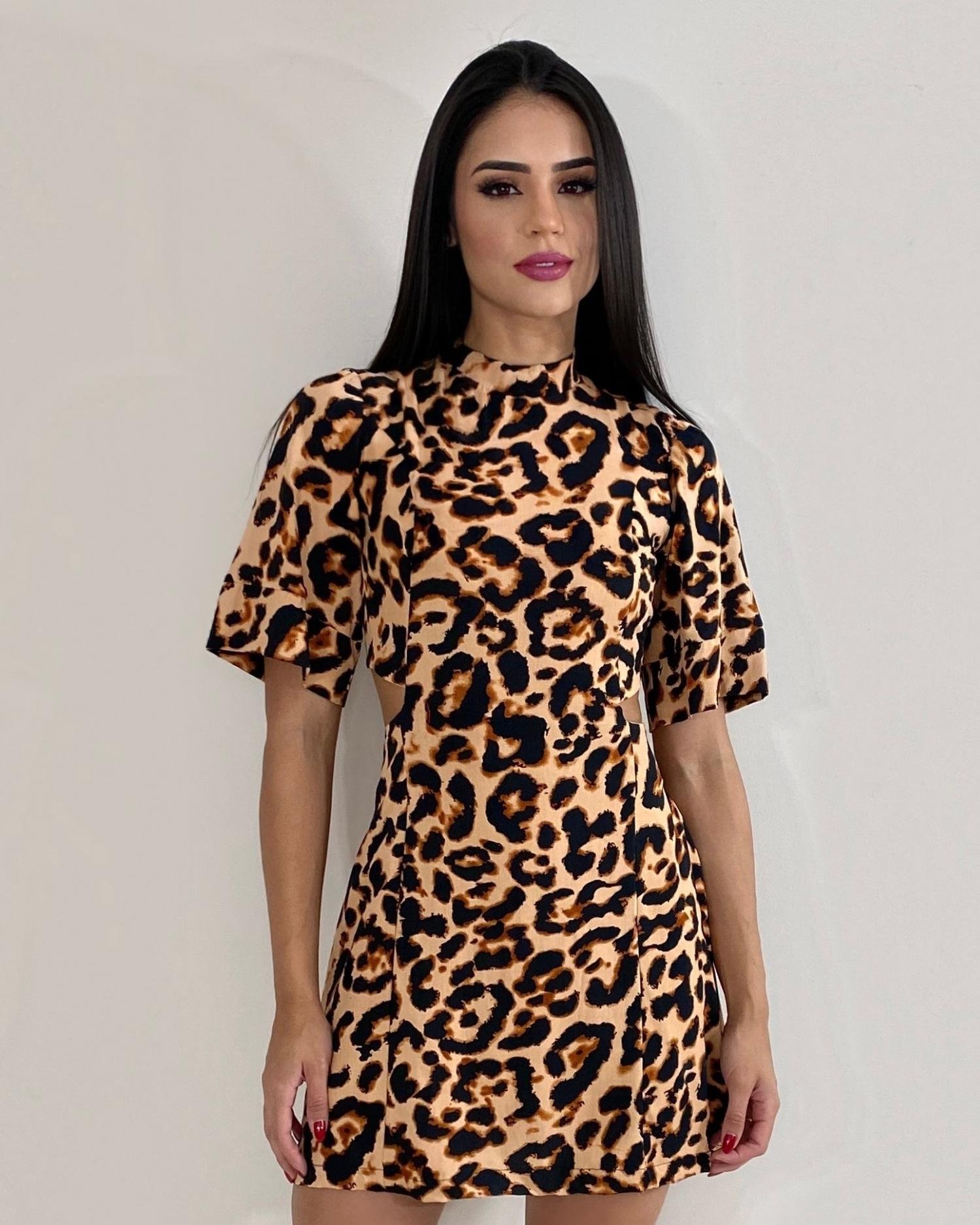 Vestido Tânia - Animal Print - Image 1