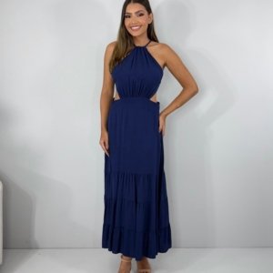 Vestido Estefane - Azul Marinho - Image 1