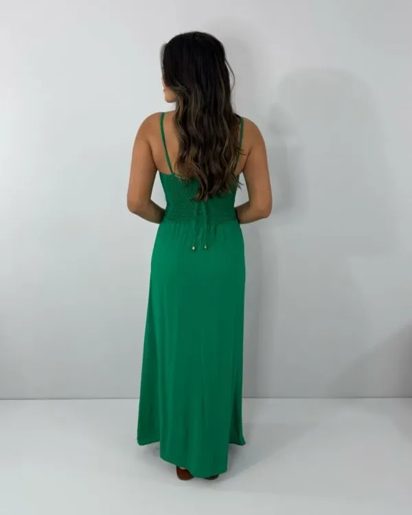 Vestido Babi - Verde Bandeira