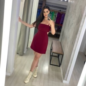 Vestido Olívia - Marsala - Image 1