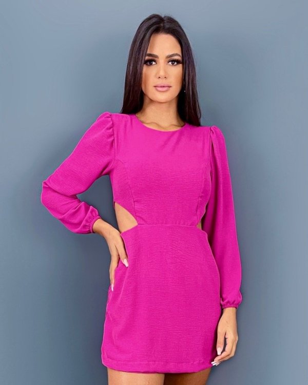 Macaquinho Vanessa - Fúcsia