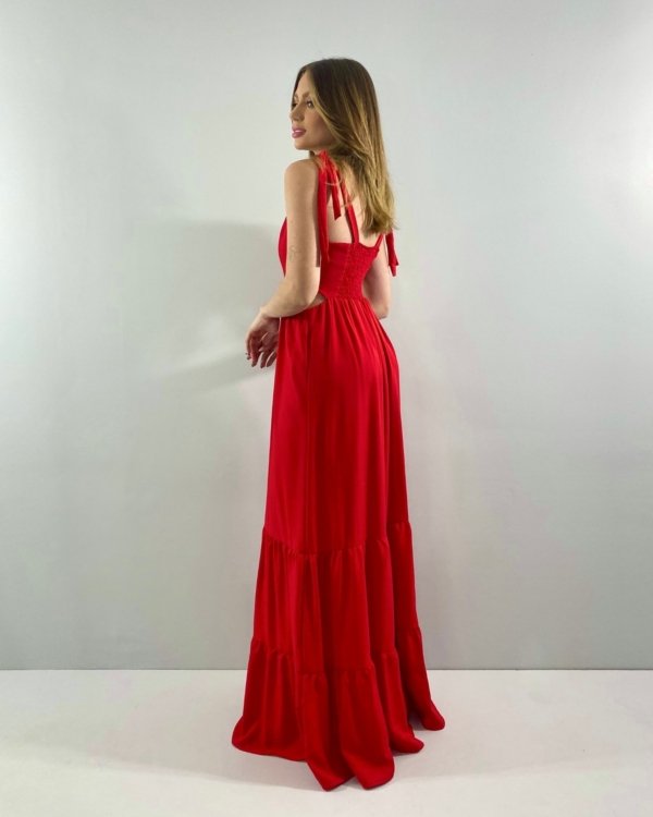Vestido Pérola - Vermelho