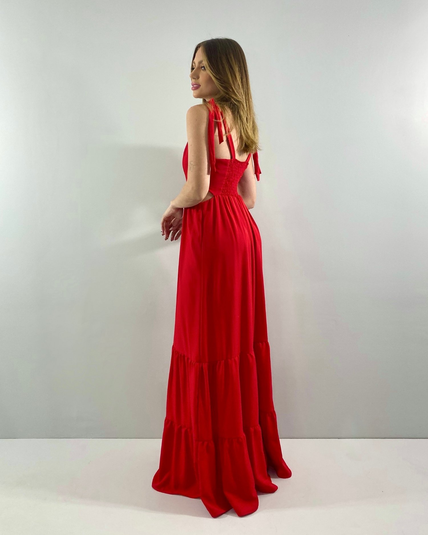 Vestido Pérola - Vermelho - Image 3