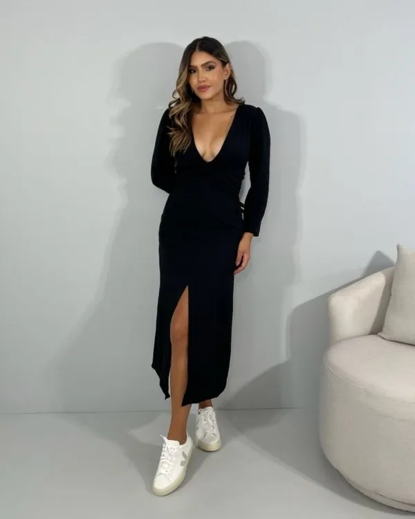 Vestido Monalisa - Preto
