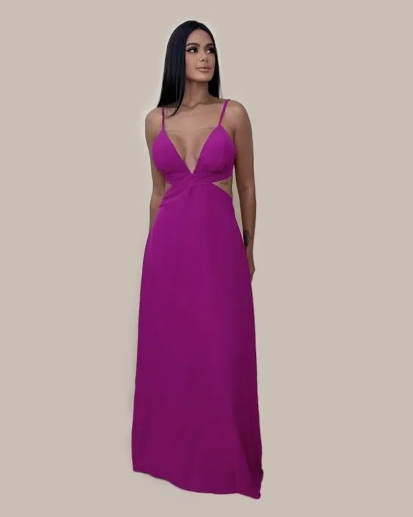 Vestido Flávia - Fúcsia