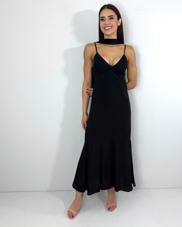 Vestido Carmem - Preto