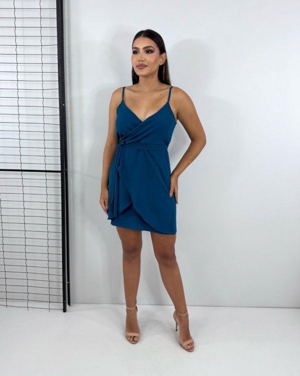 Vestido Anastasia - Azul Petróleo