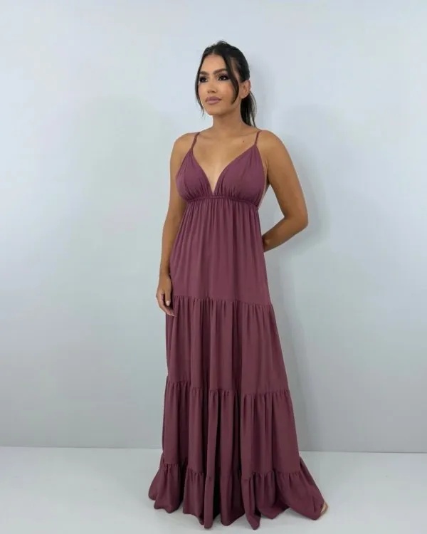 Vestido Sophia - Marrom