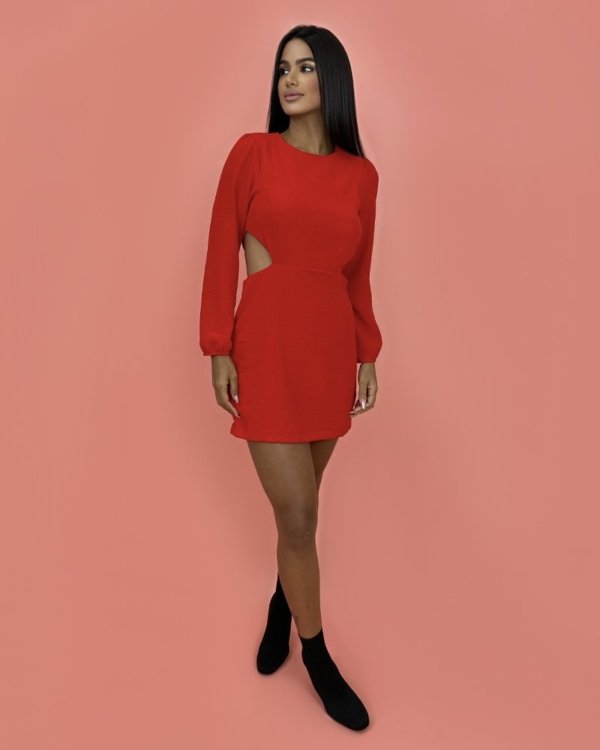 Macaquinho Vanessa - Vermelho