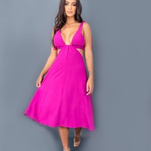 Vestido Viviane - Fúcsia - Image 2