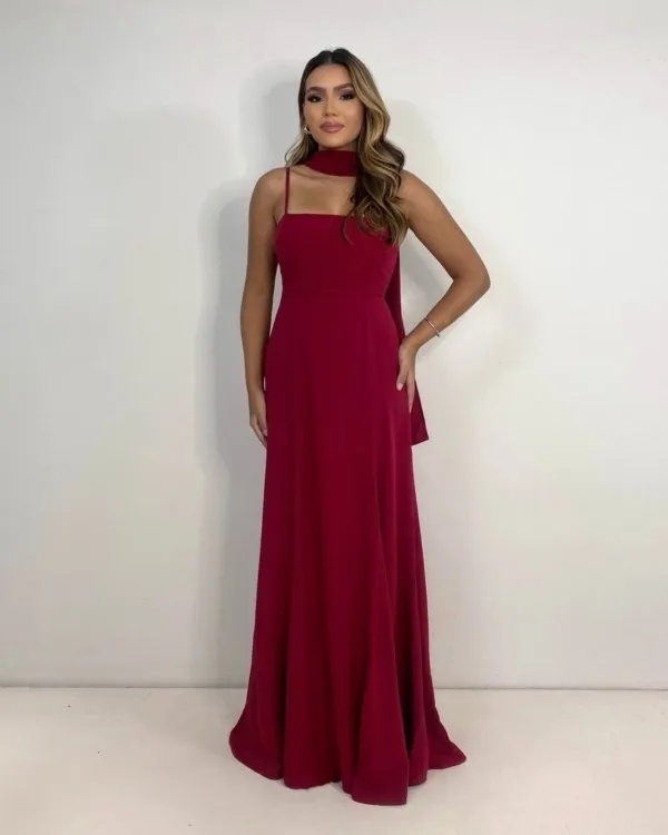 Vestido Lina - Marsala