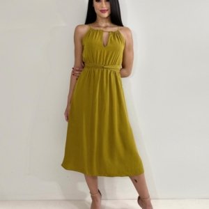 Vestido Isadora - Amarelo Queimado - Image 1