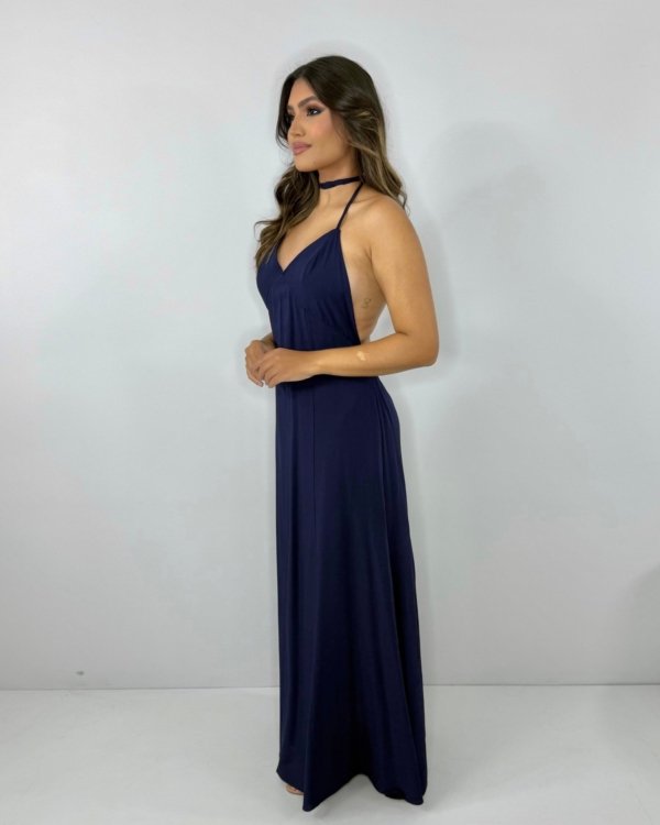 Vestido Victória - Azul Marinho