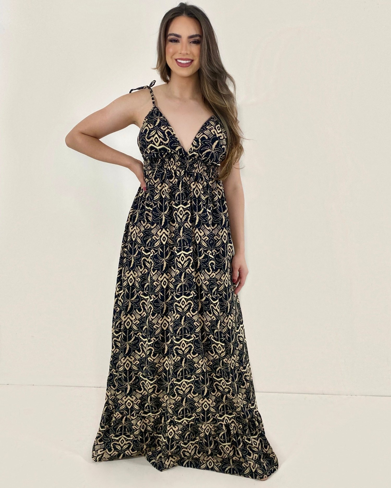 Vestido Valentina Longo - Estampado Arabesco - Image 1