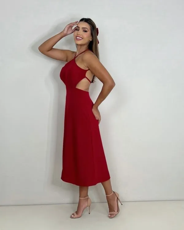 Vestido Patrícia - Vermelho