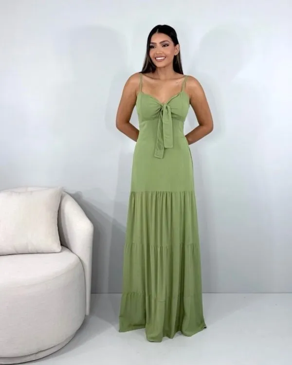 Vestido Camila - Folhagem
