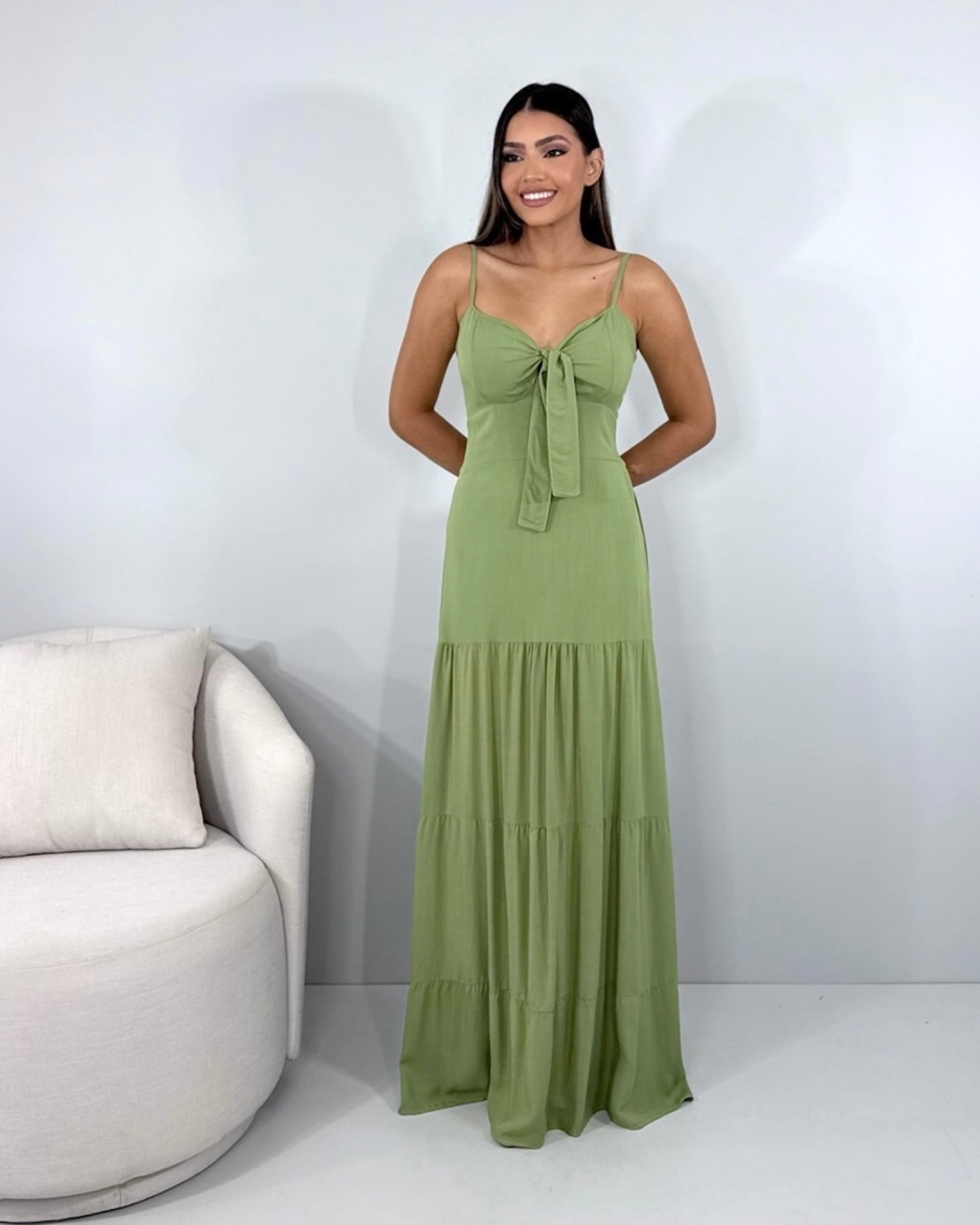Vestido Camila - Folhagem - Image 1