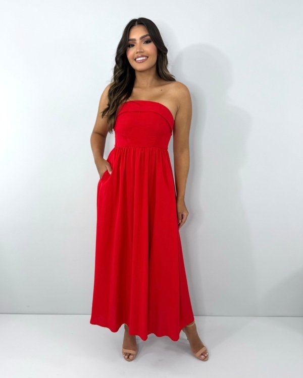 Vestido Perla - Vermelho