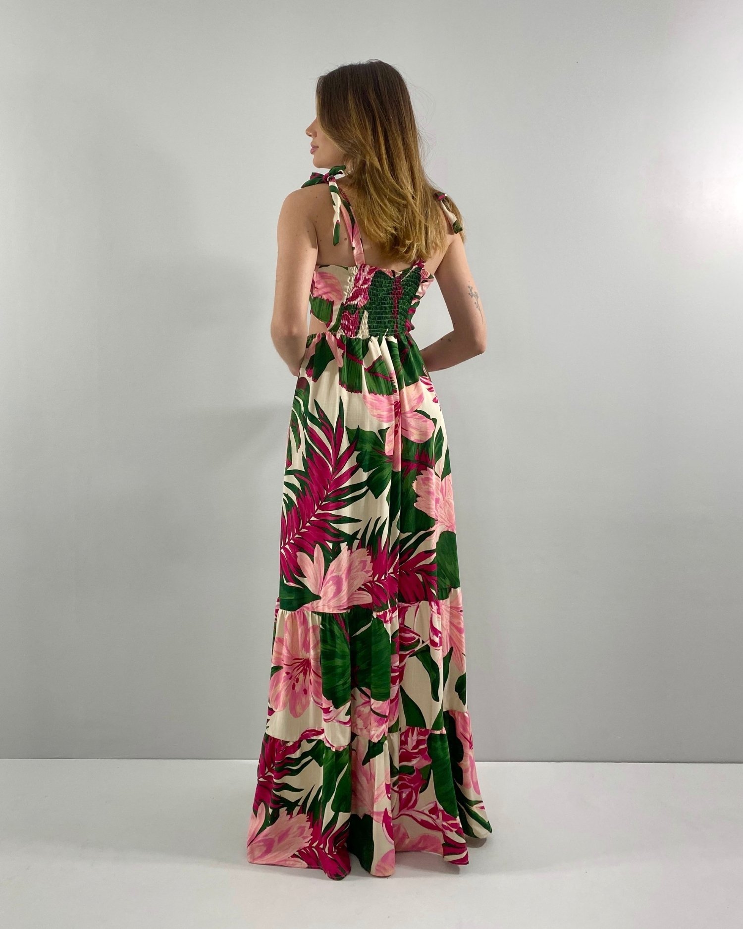 Vestido Pérola - Floral Fundo Bege - Image 6