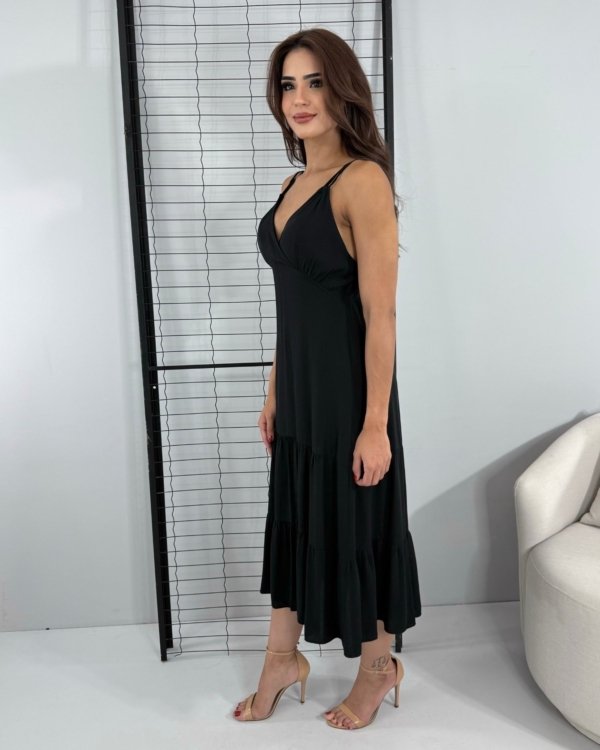 Vestido Madalena - Preto