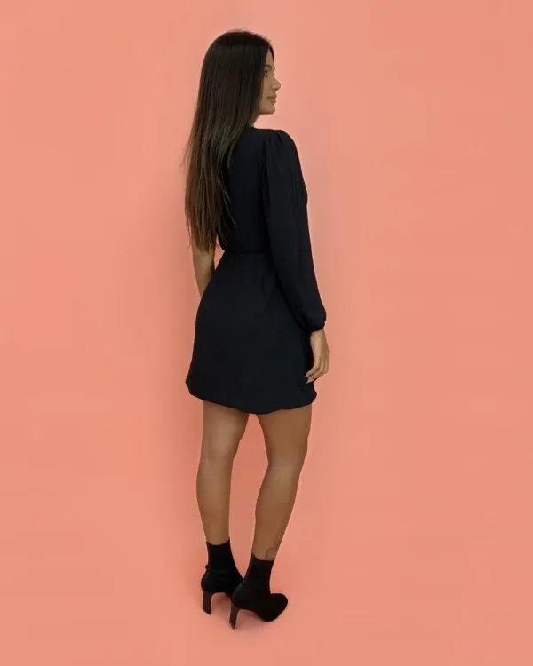 Vestido Luna em Duna - Preto