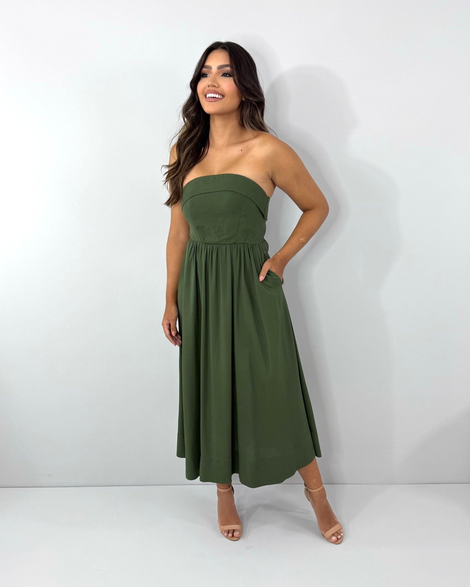Vestido Perla - Verde Militar - Image 2