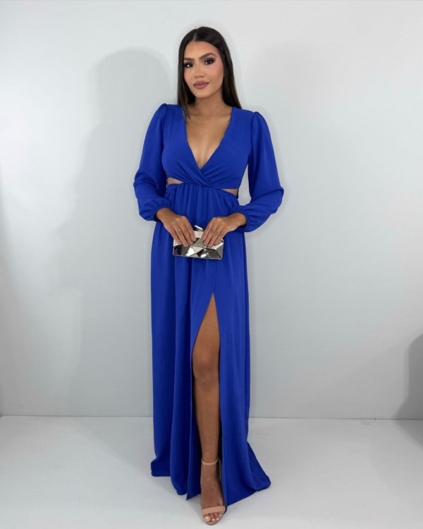 Vestido Magda - Azul Royal