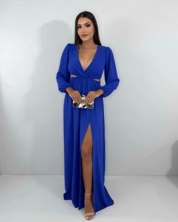 Vestido Magda - Azul Royal