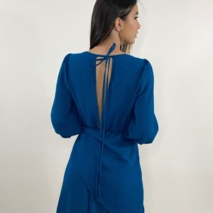 Vestido Ana Júlia - Azul Petróleo - Image 3