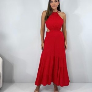 Vestido Estefane - Vermelho - Image 1