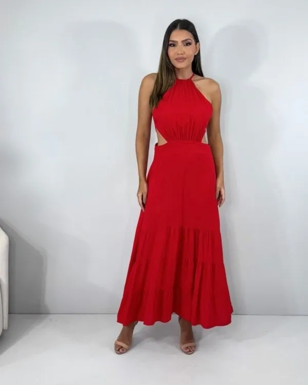 Vestido Estefane - Vermelho