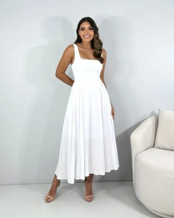 Vestido Samanta - Branco