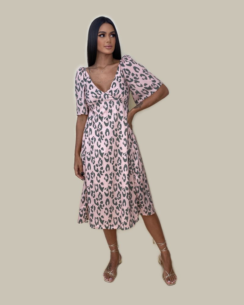 Vestido Núbia - Onça Rosê - Image 3